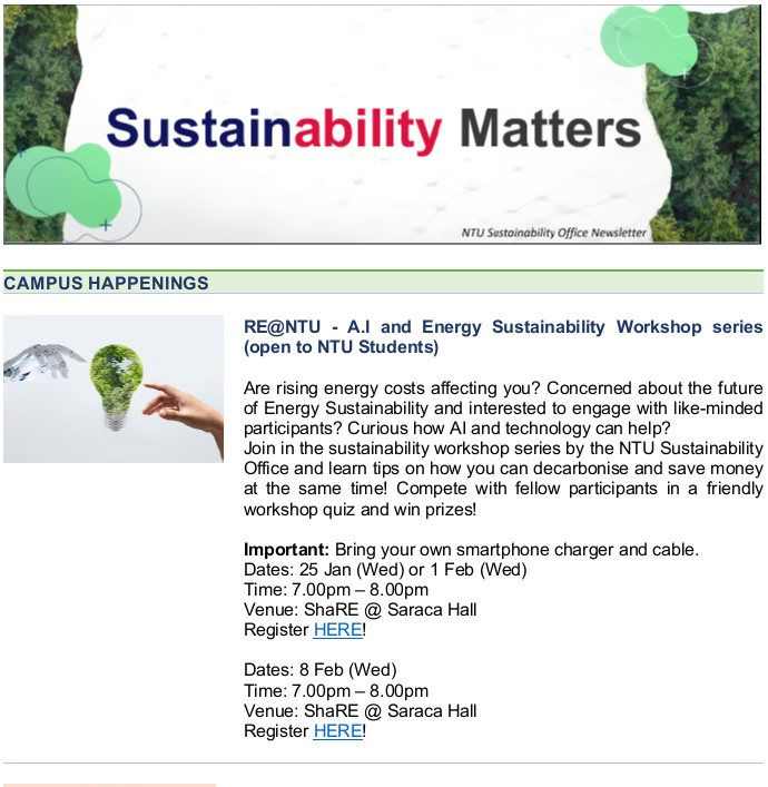 Sustainability newsletter 5