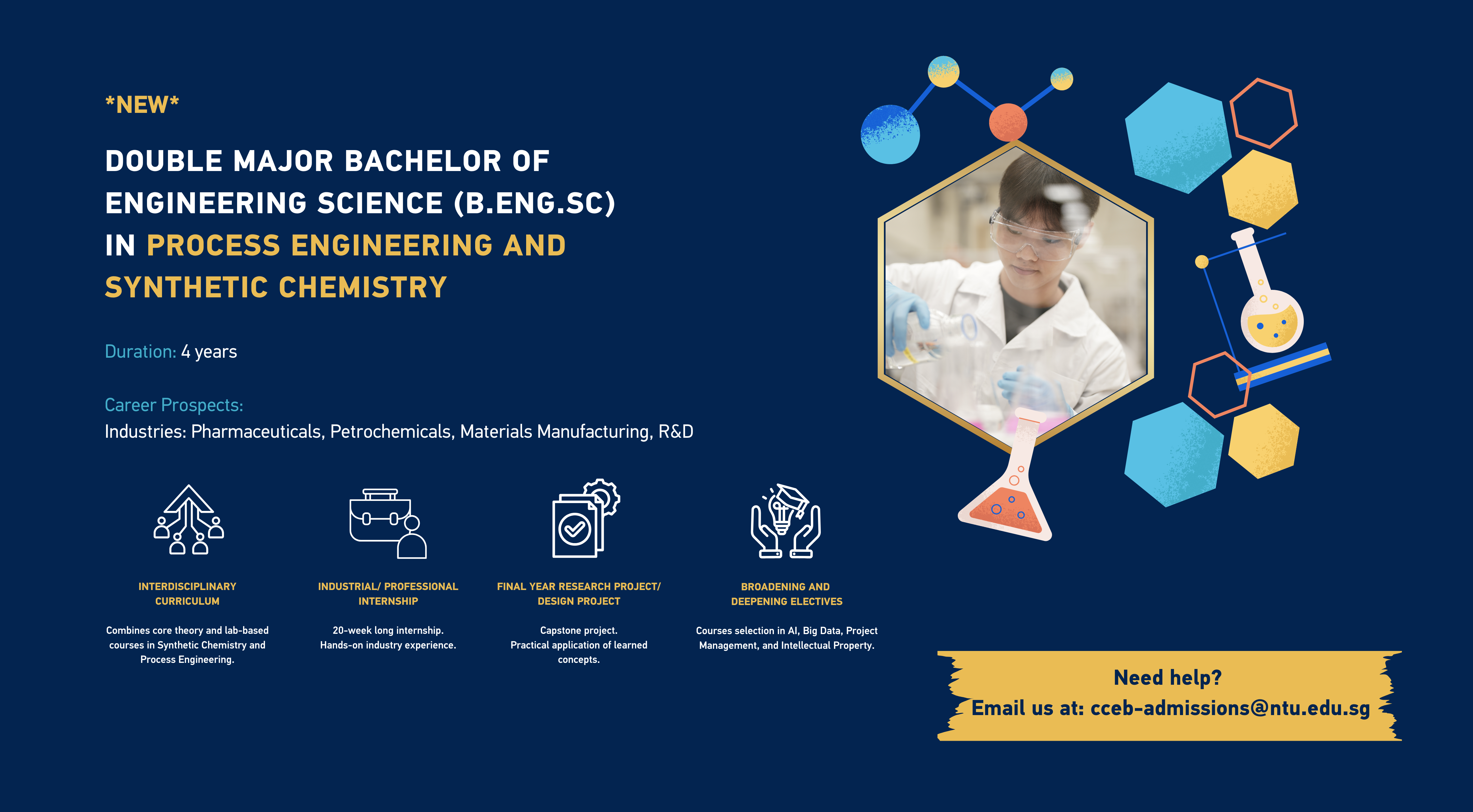 NTU Singapore launching hybrid ChemEng-Chemistry course to fill skills ...