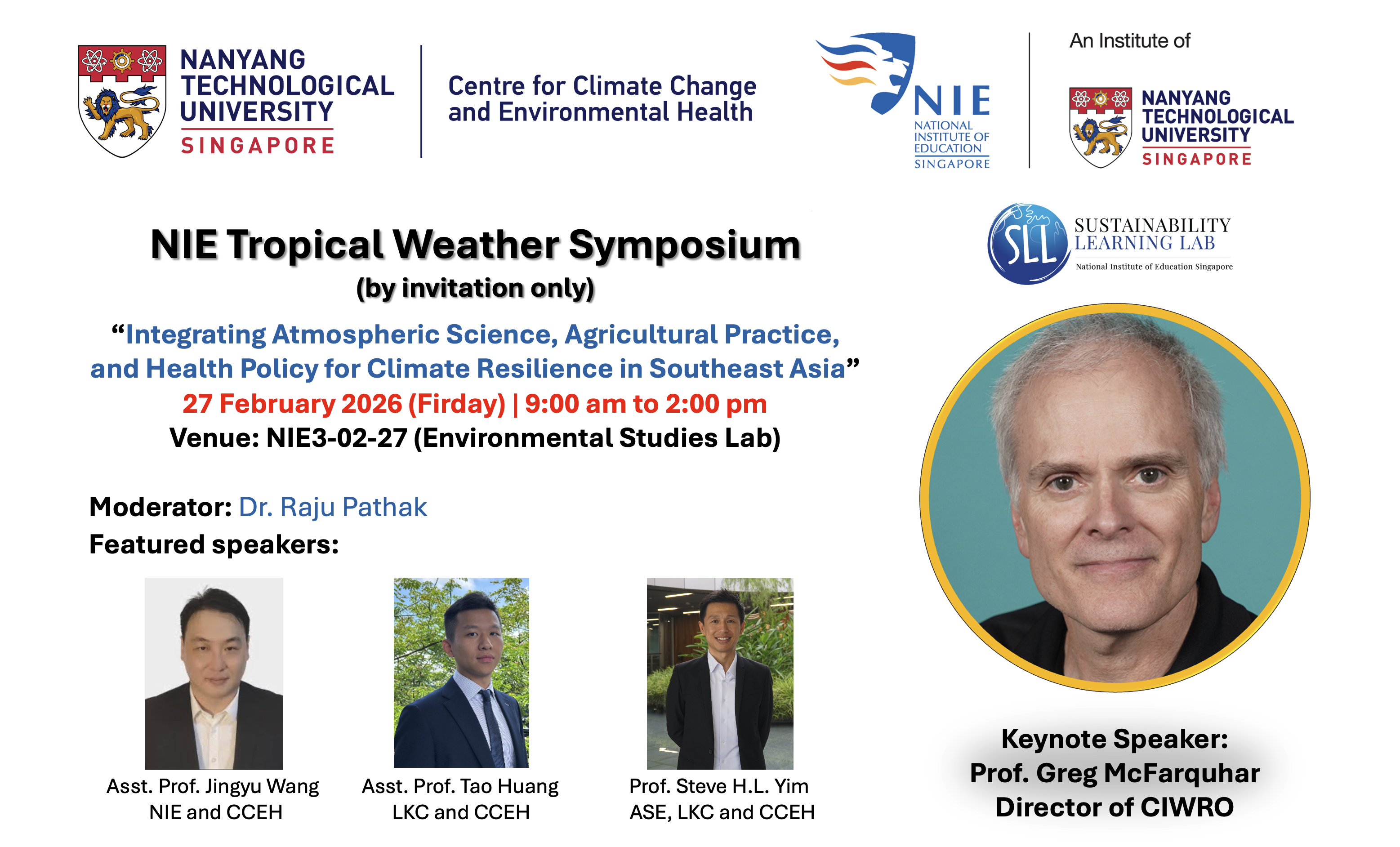 NIE Tropical Weather Symposium by NIE and CCEH