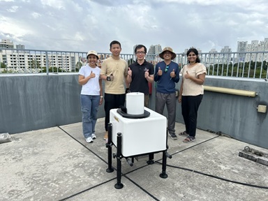 Setting up second LIDAR unit at RGS rooftop