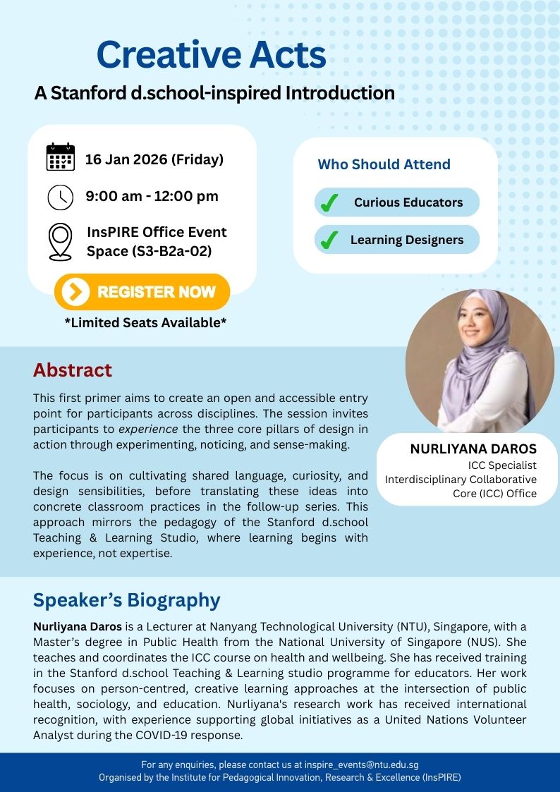 Design Thinking workshop - 16 Jan