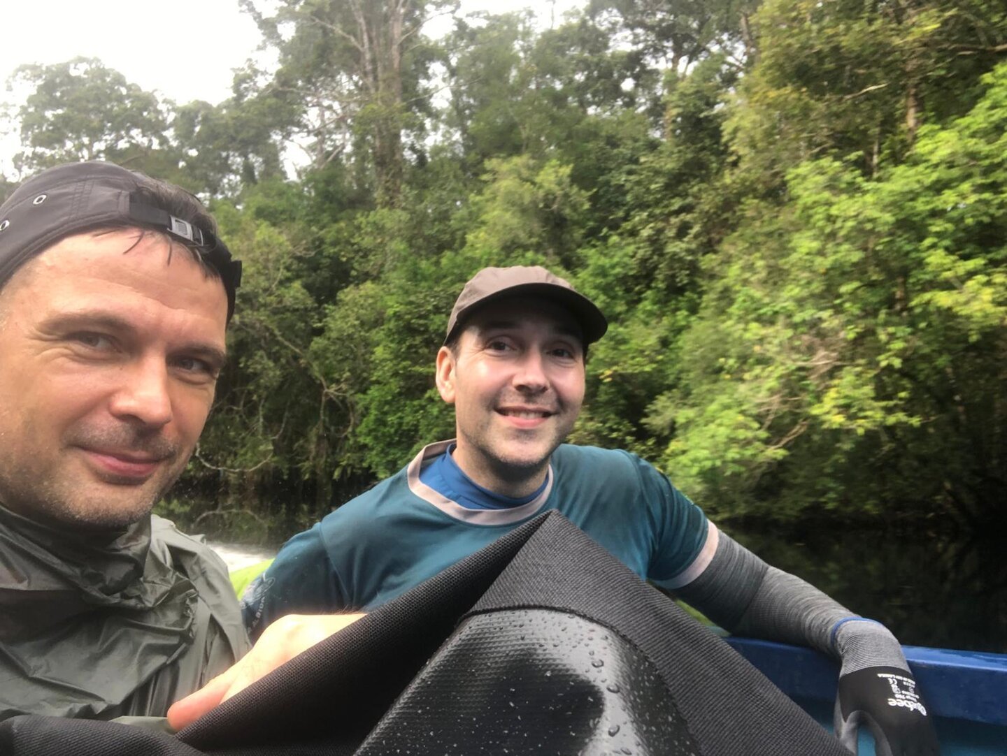 Senior Research Fellow at NTU’s Earth Observatory of Singapore Dr René Dommain and Senior Principal Research Scientist, Singapore-MIT Alliance for Research and Technology Dr Alex Cobb on an expedition to the Mendaram peatland on Borneo Island