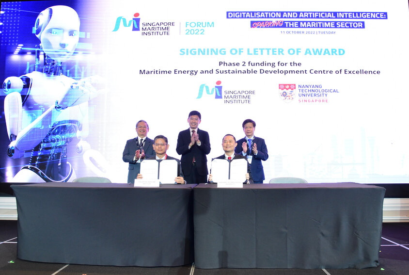 Signing of Letter of Award for the Maritime Energy & Sustainable Development (MESD) Centre of Excellence