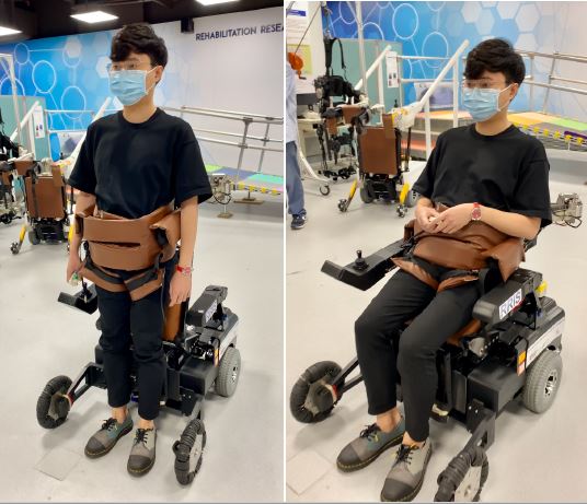 Wearable assistive robot that detects and prevents a fall before it happens