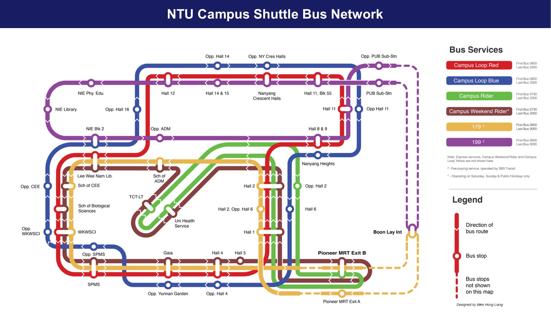 NTU Internal Shuttle Bus Network
