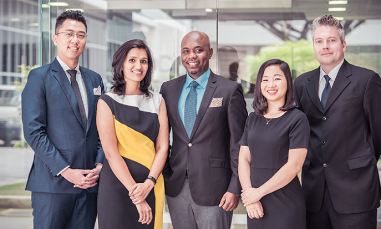 Group of diverse professionals