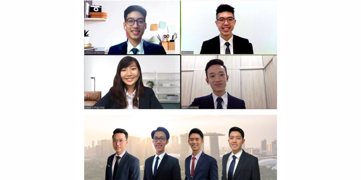 Two Nanyang Business School teams from the Singapore Business Case Competition