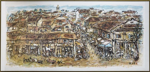 Lim Tze Peng - Untitled (Godown at Singapore River)