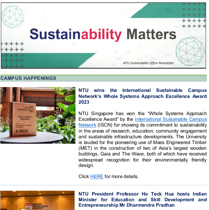 Sustainability newsletter 10