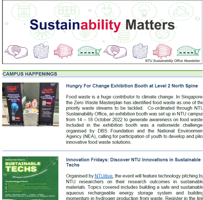 Sustainability newsletter 2
