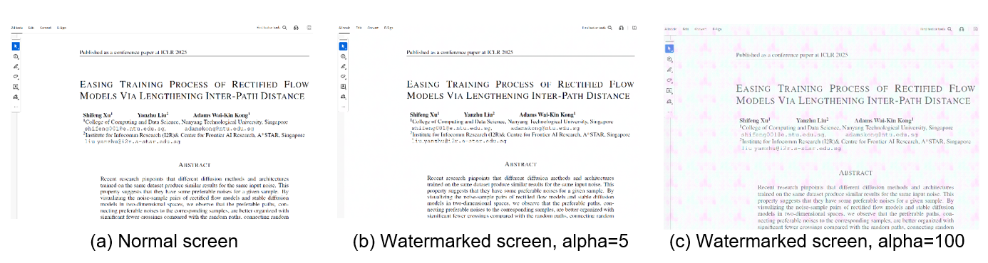 Figure 2: Screen overlay with alpha-blending. 