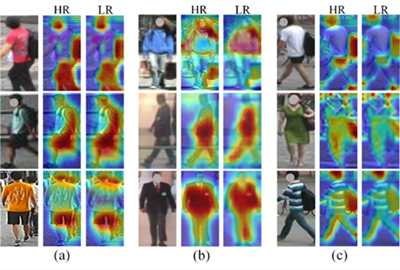 Figure 2: Examples of feature response maps extracted on different resolution samples