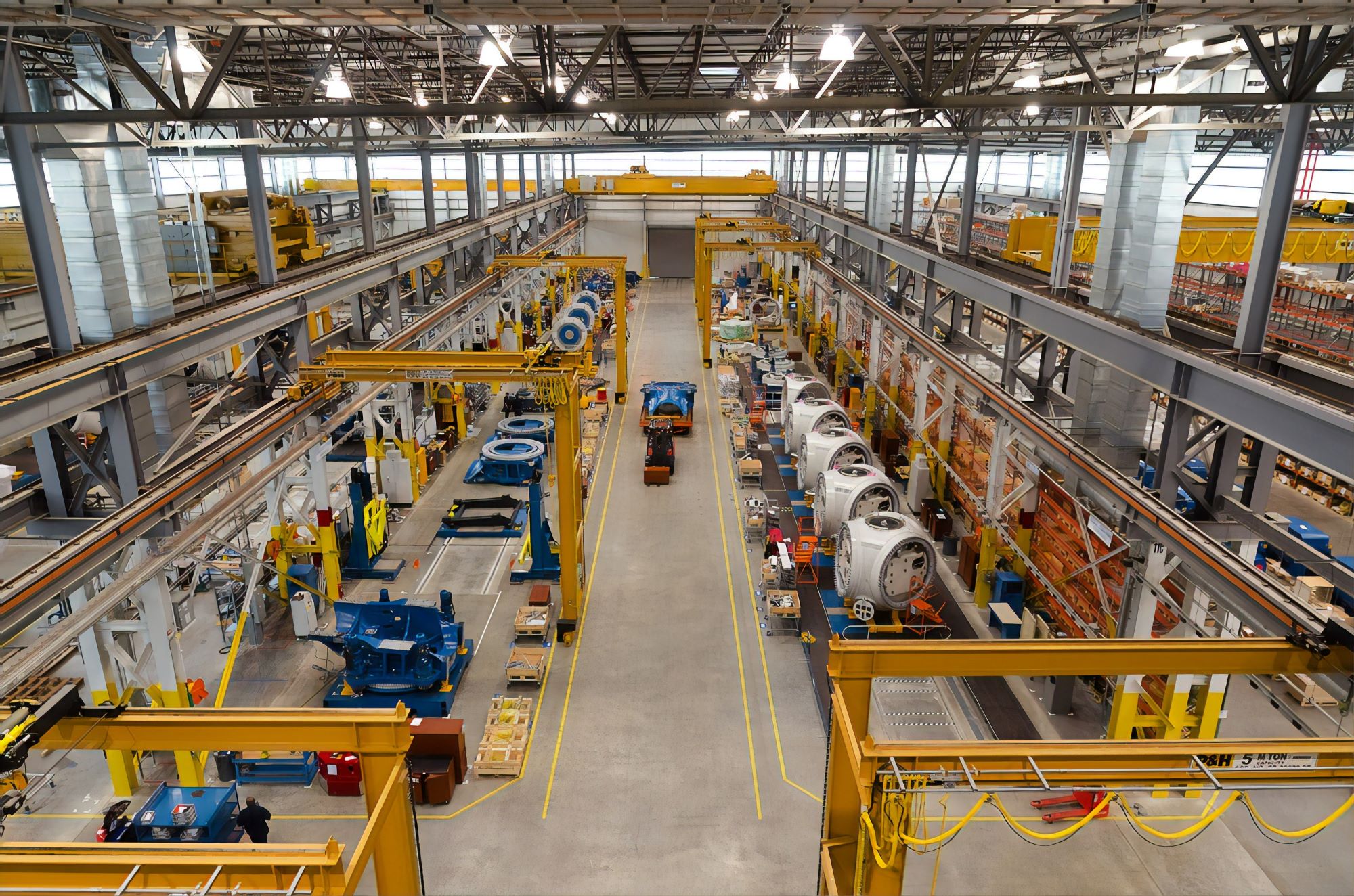 View of a manufacturing plant.