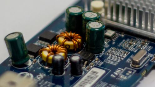 Closeup image of a memorychip