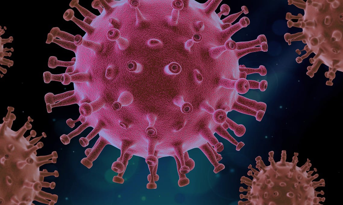 Illustration of coronaviruses