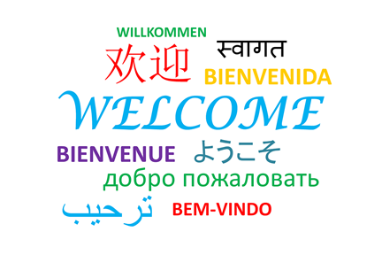 Welcome in different languages