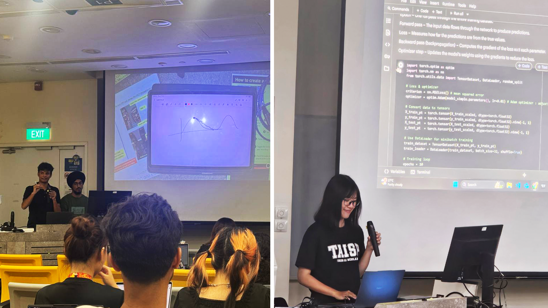 TAISP x MLDA Students presenting