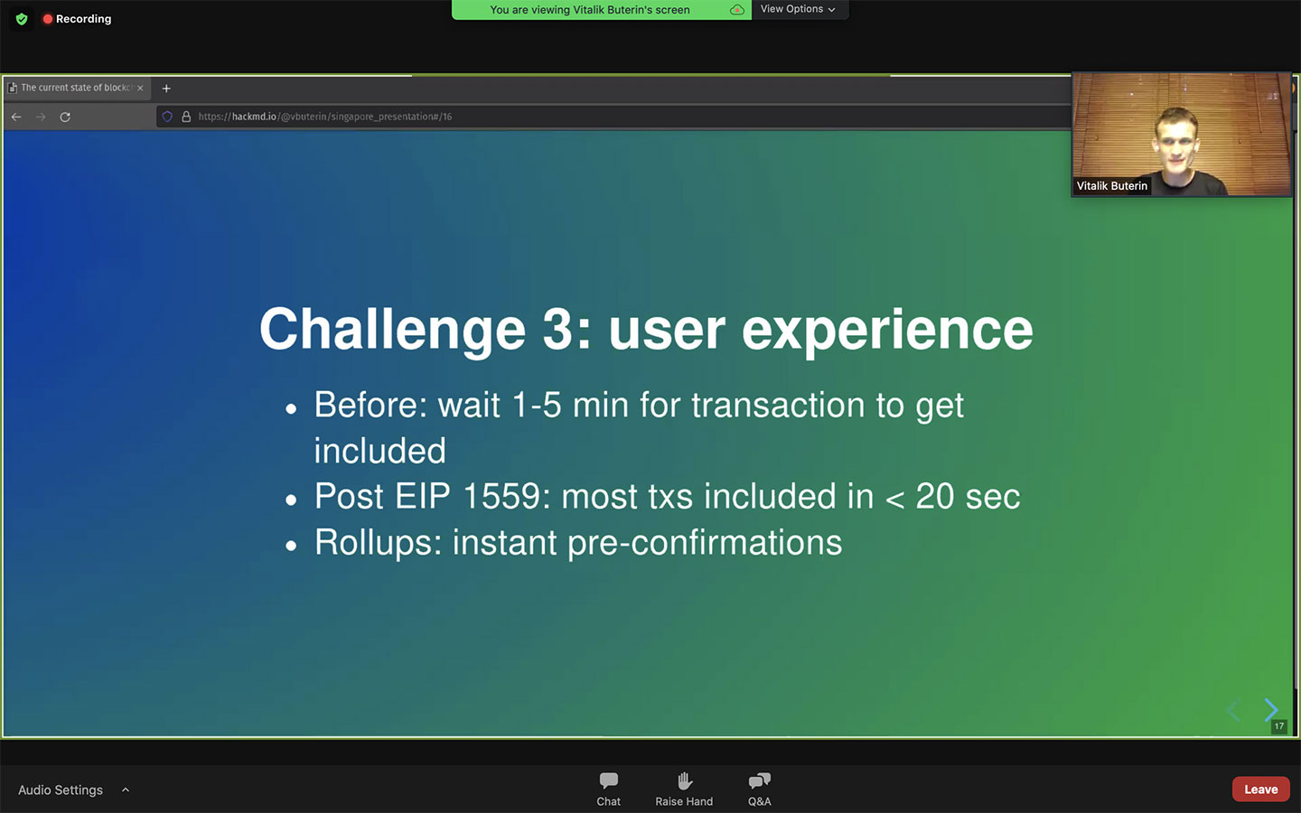 Screenshot of Challenge 3: user experience