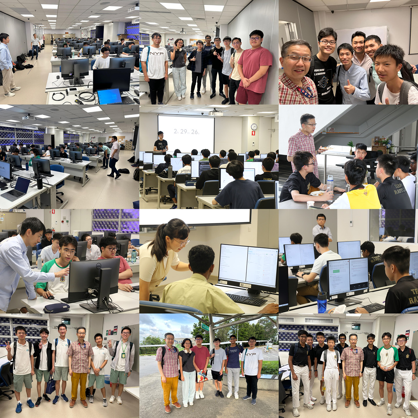 Collage photo of IOAI SG Team Selection Test