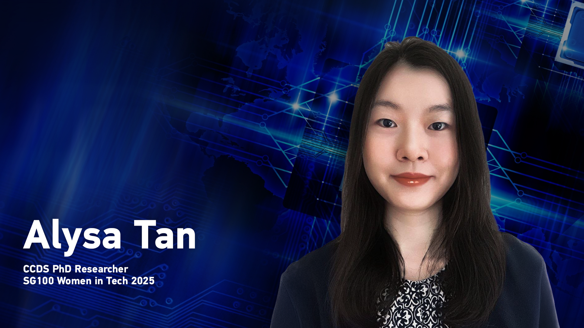Alysa Tan CCDS PhD Researcher named one of SG100 Women in Tech 2025