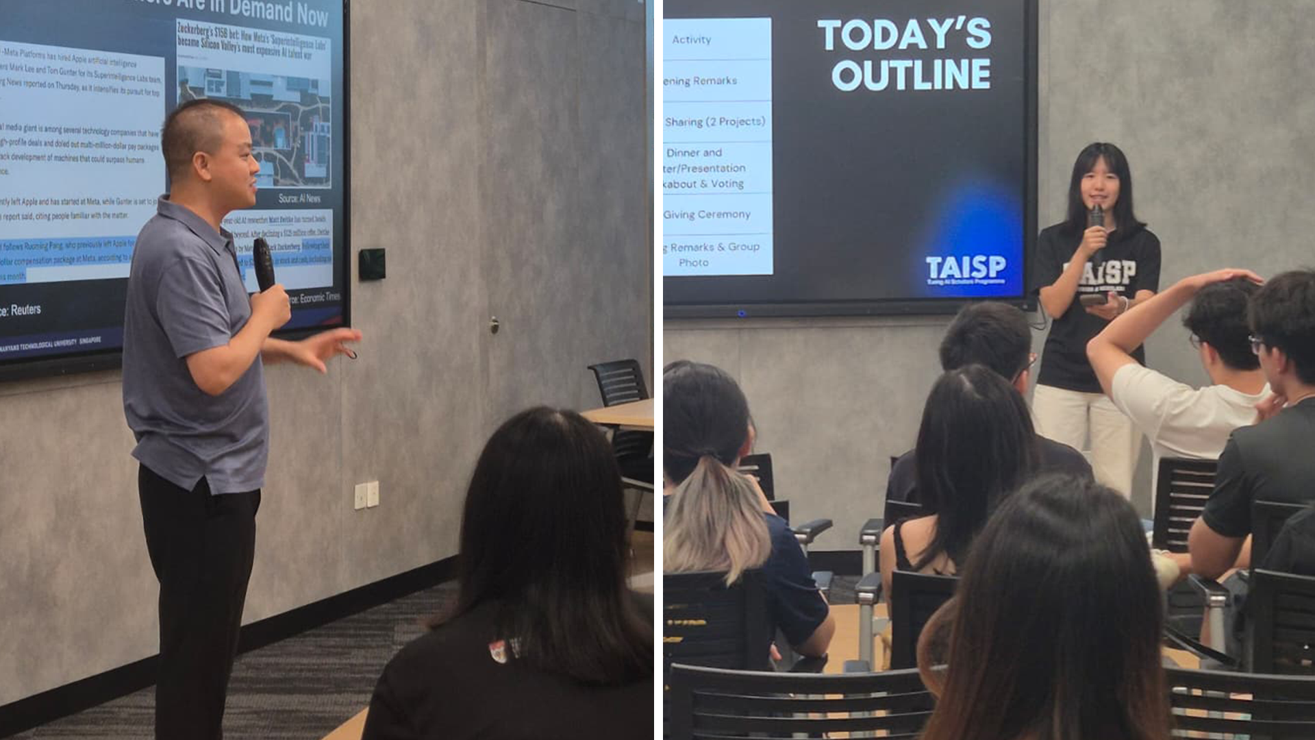 TAISP first Research Day presenters 1