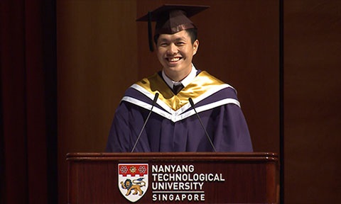 The Valedictorian for Convocation 2018 is Russell Loh Weibin, Bachelor of Engineering (Computer Science).