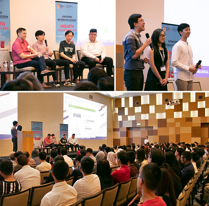 An interactive panel session was also held, where the guest alumni, Mr David Ho and Mr Nicholas Lim gave their inputs on the strengths of the program and shared tips on making choices. 