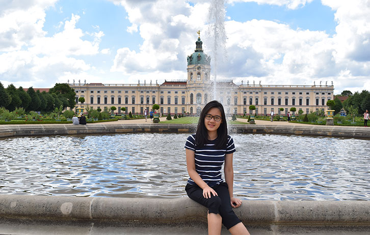In front of the Charlottenburg Palace