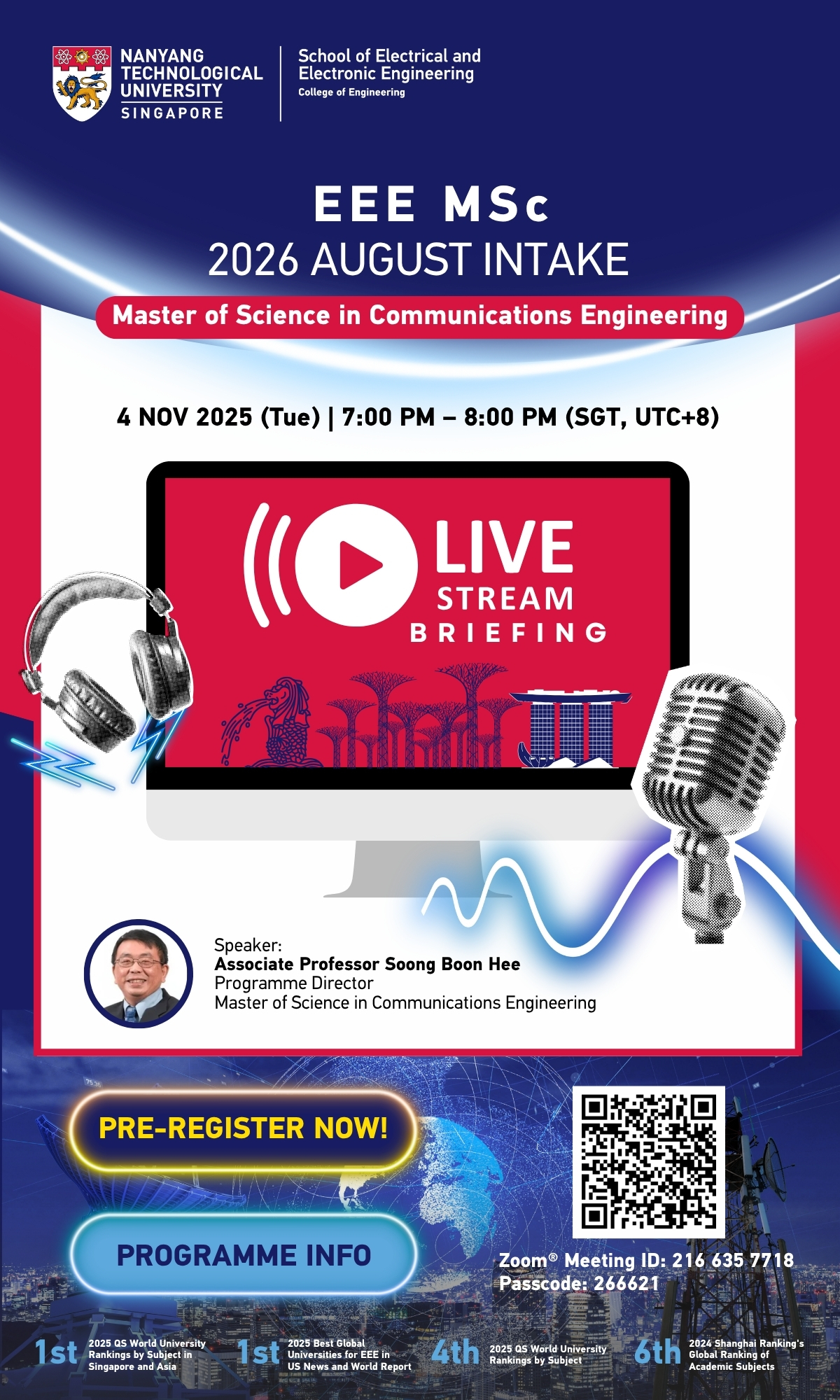 MSc Communications Engineering (Live Stream)