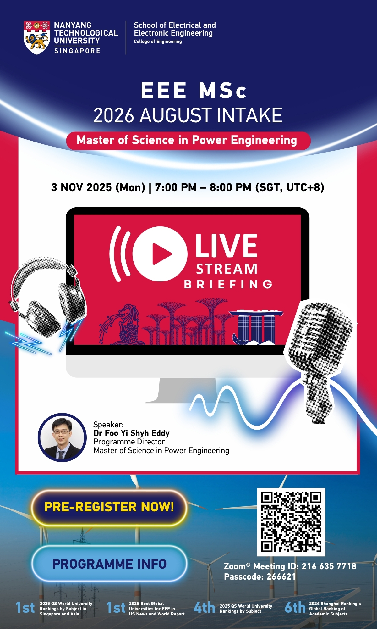 MSc Power (Live Stream)