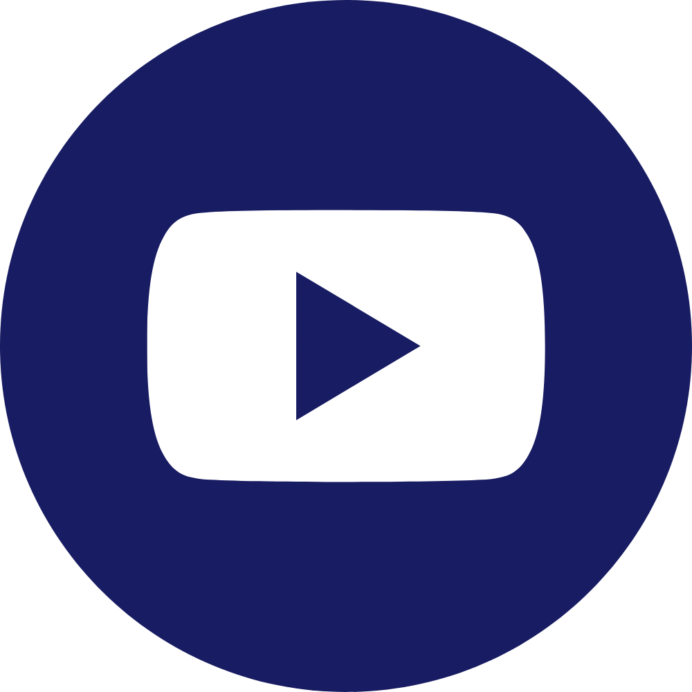 YouTube - blue; no bkg