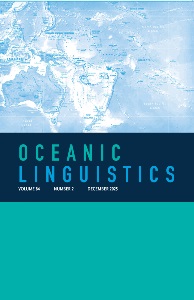 Oceanic Linguistics Dec 2025