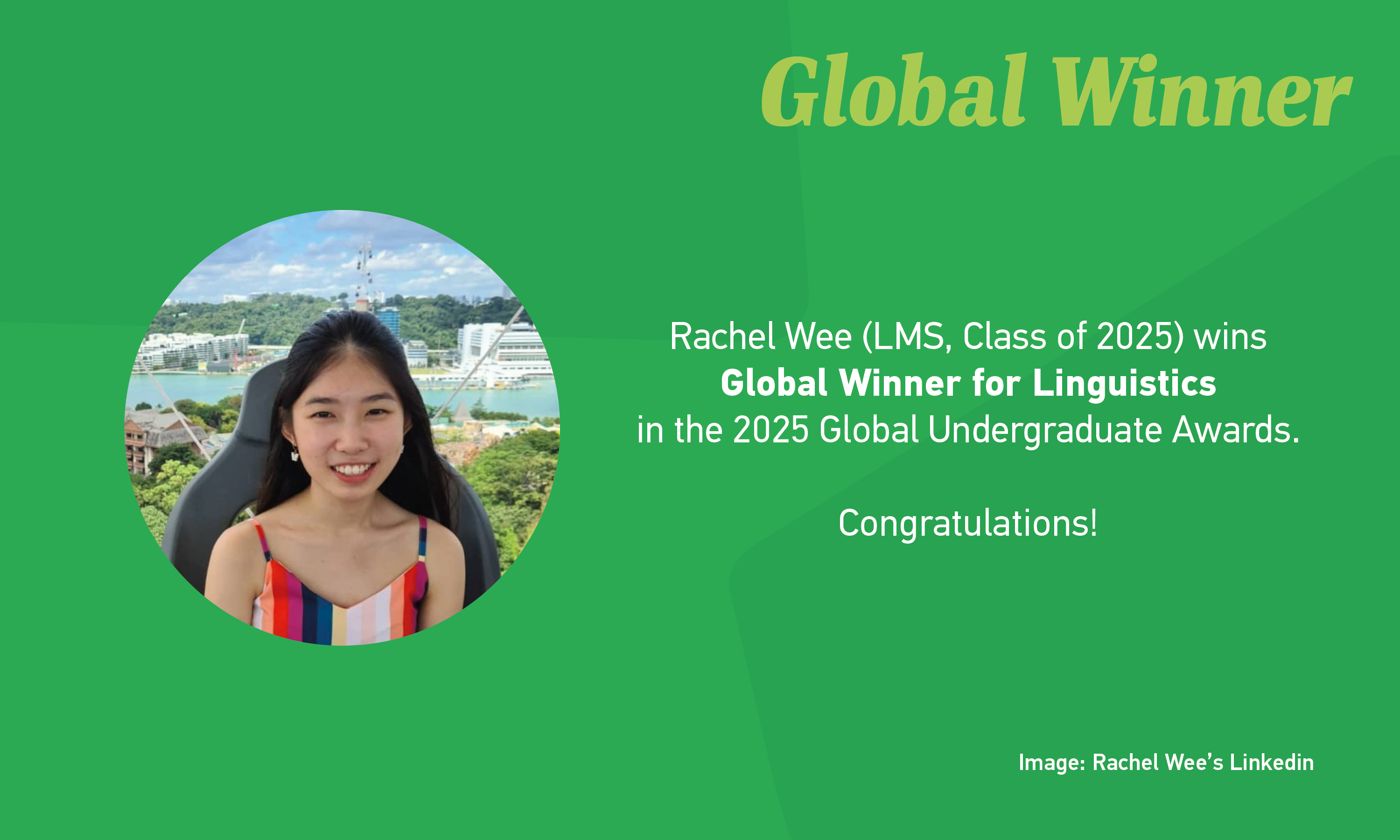 2025-09-19 Global Undergraduate Awards Rachel