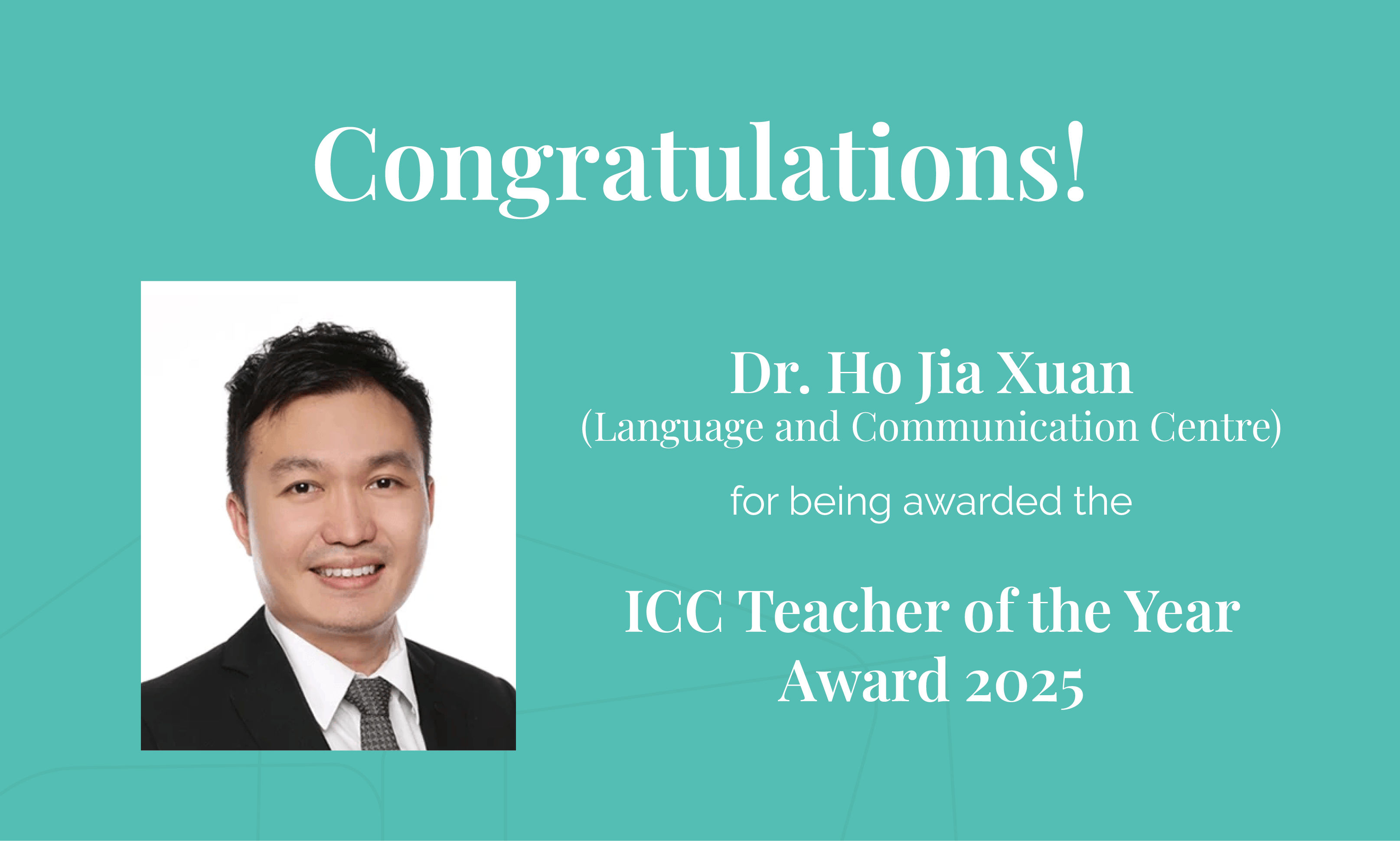 Congrats Ho Jia Xuan