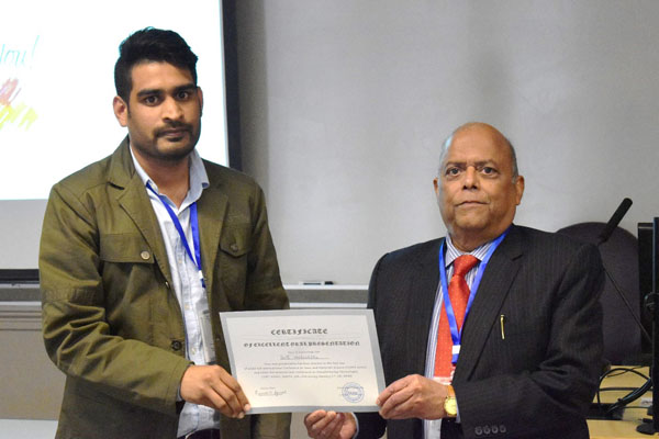 Winner of Excellent Oral Presentation Award at the 8th International Conference on Nano and Materials Science (ICNMS) 2020