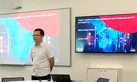 SCALE@NTU Networking Seminar 2018 was opened by Co-Director Prof Cong Gao