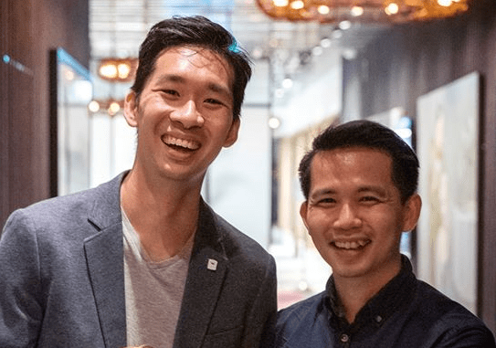 TWS founder Goh Wei Choon and his co-founder He Ruiming