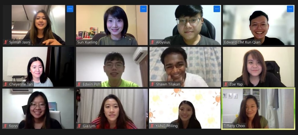 Video call with mentor, Ms Sun Xueling