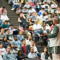 Nobel Laureate Professor Muhammad Yunus speaking at Chua Thian Poh Speaker Series 2017