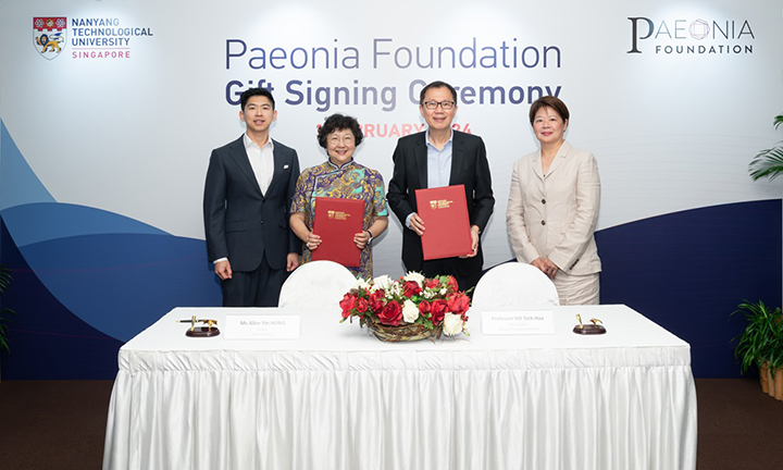 Paeonia Foundation gift signing ceremony
