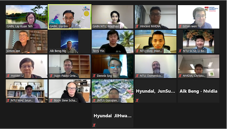 Participants of GAIN-NVIDIA AI Roundtable in a virtual meeting on 2021-05-21