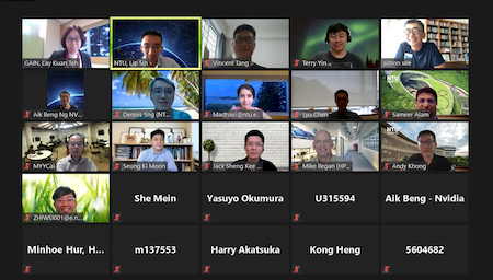 Participants of GAIN-NVIDIA AI Roundtable in a virtual meeting on 2021-05-28