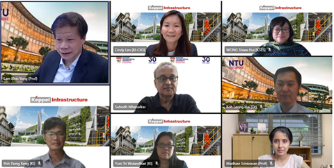 Participants of virtual meeting with Keppel Infrastructure