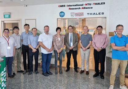 Visit of Alain Schuhl, CNRS Deputy CEO for Science, in CINTRA, NTU, 23 May 2024
