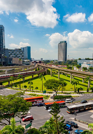Urban landscape in Singapore