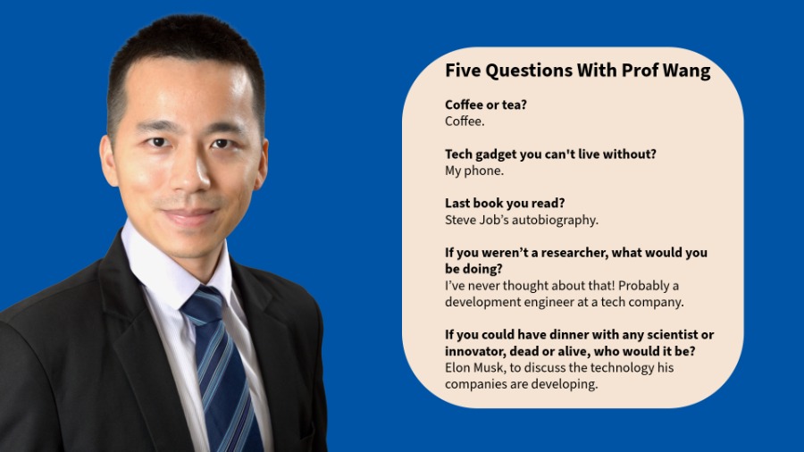 Prof Wang Yifan, five questions, winner of NTU CoE Young Faculty Award 2025.
