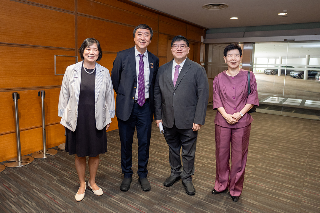 Dr Serene, Prof Joseph Sung, Dr Wong, Dr Chan Lai Fung