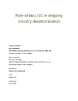 Role of bio-LNG in shipping industry decarbonisation