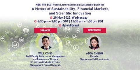 A Nexus of Sustainability, Financial Markets, and Scientific Innovation