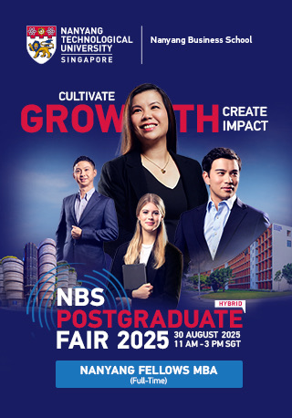 NBS Postgraduate Fair 2025 - Nanyang Fellows MBA Mobile Banner